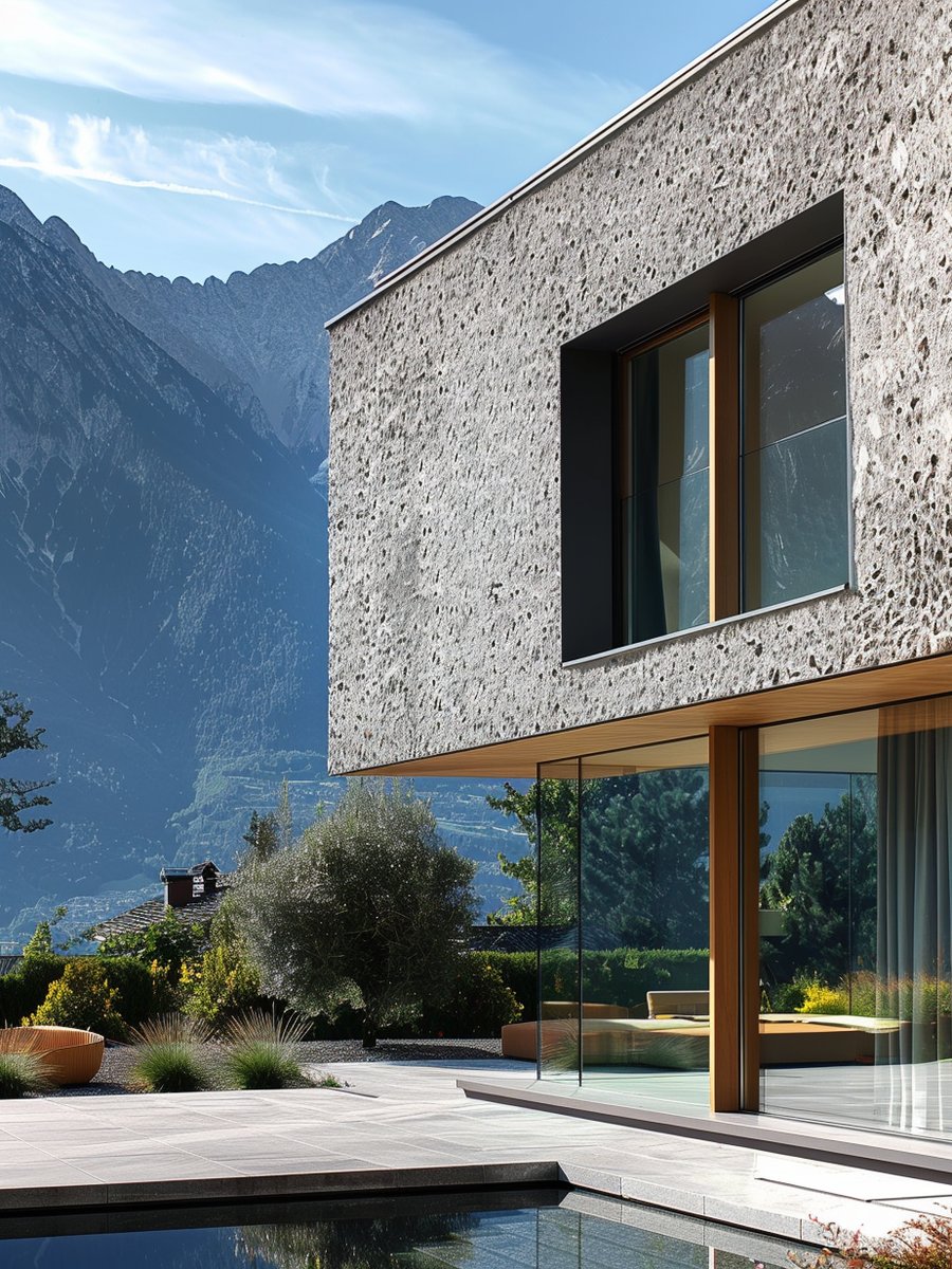 Moderne alpine Architektur mit zeitlosem Design