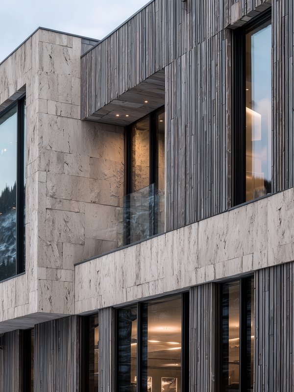 Exklusive Schweizer Architektur im natürlichen Licht